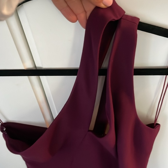 LIKELY BRAND DRESS plum color one should cut out cocktail sz4 NEW holiday party - Picture 6 of 6